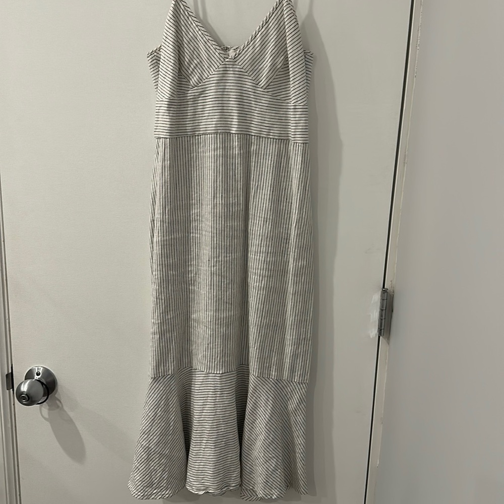 Banana Republic Striped Midi Dress Size 0